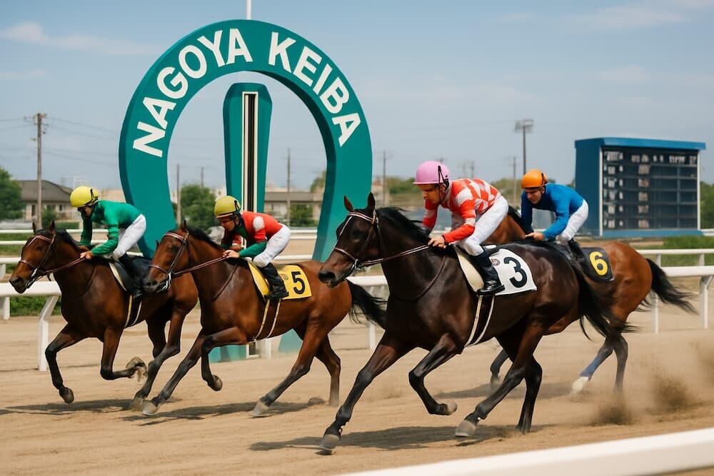 名古屋競馬場のレース風景 イメージ