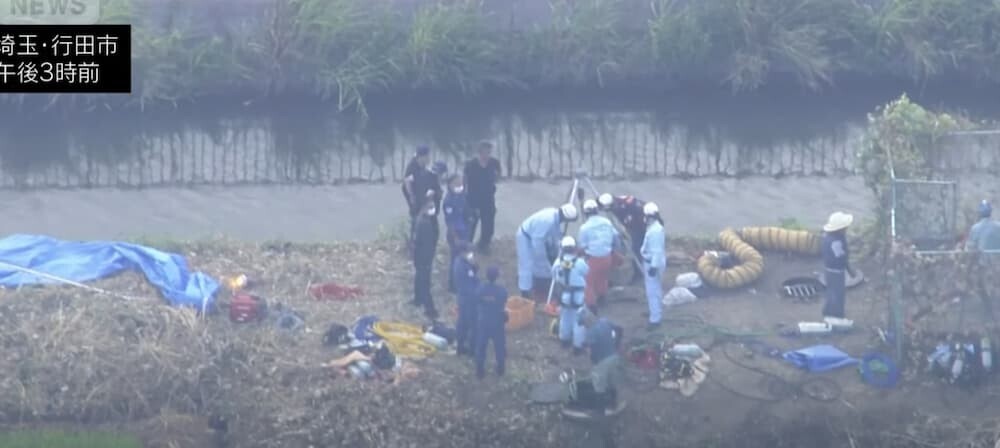 埼玉県行田市で起きたマンホール転落事故